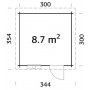 Friggebod Elsa8,7m