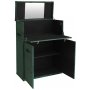 Petit Premium barsk�p med spegel - Gr�n sammet