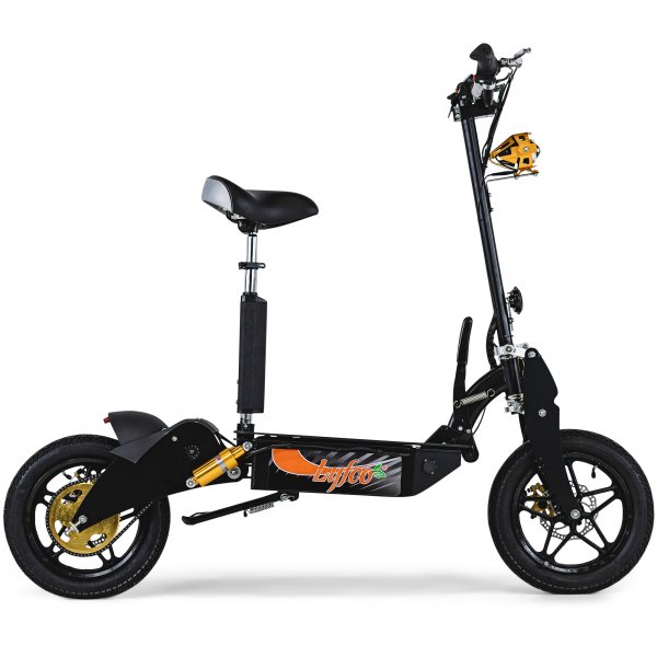 El-scooter 3000W Premium med sadel | 60 km/t | Sort