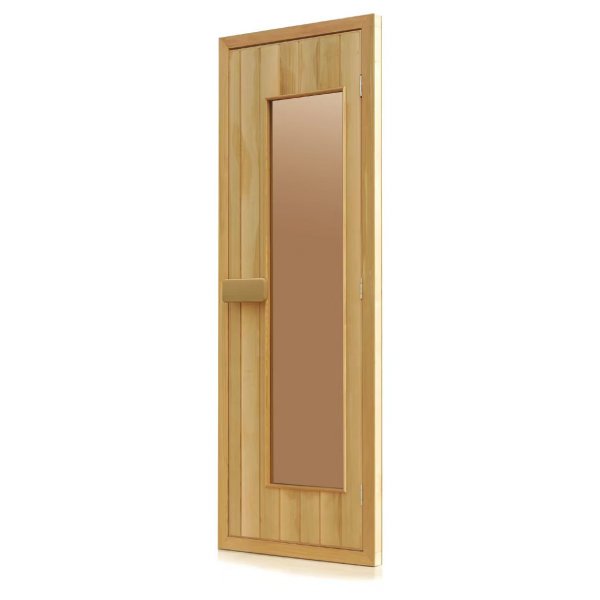 Bastudrr Hemlock  70190 cm | Hrdat glas | FSC-certifierad