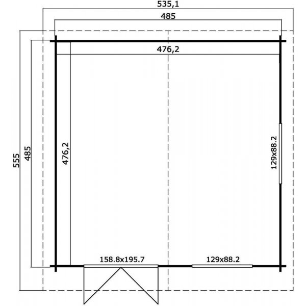 Attefallshus Sonja I - 23,5 m�
