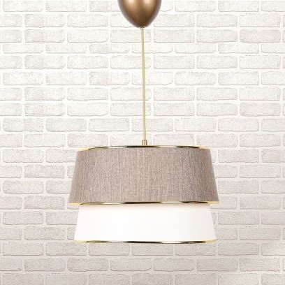 Retro taklampa med gulddetaljer
