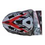 Cykelhj�lm Cooper vit & r�d