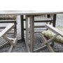 Matgrupp Salt gr teak: Slagbord inklusive 4 st Salt karmstolar i gr teak