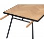 Fishbone till�ggsskiva 45 x 90 cm - Svart / Ek