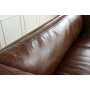 Soffa 3-sits brun vintage PU 198 cm - Heritage