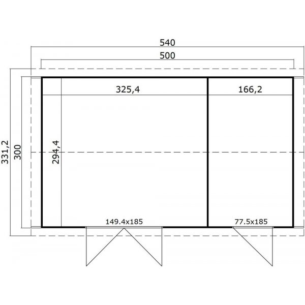 Förråd Tullis XL - 15 m² Förråd Tullis XL - 15 m²