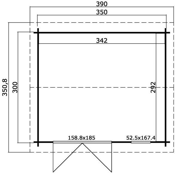 Friggebod Ernst - 10,5 m² Friggebod Ernst - 10,5 m²