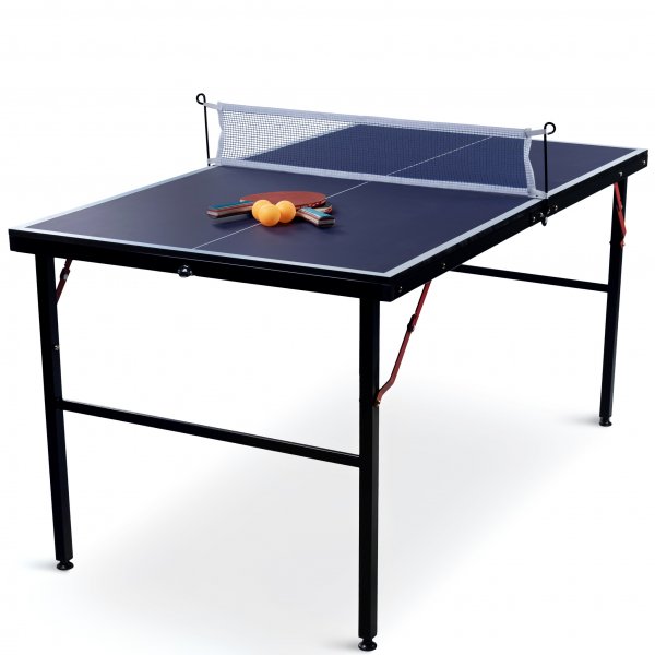 Mini bordtennisbord | 137x76 cm | Inkluderer net, 2 ketsjere og bolde | Sammenklappelig