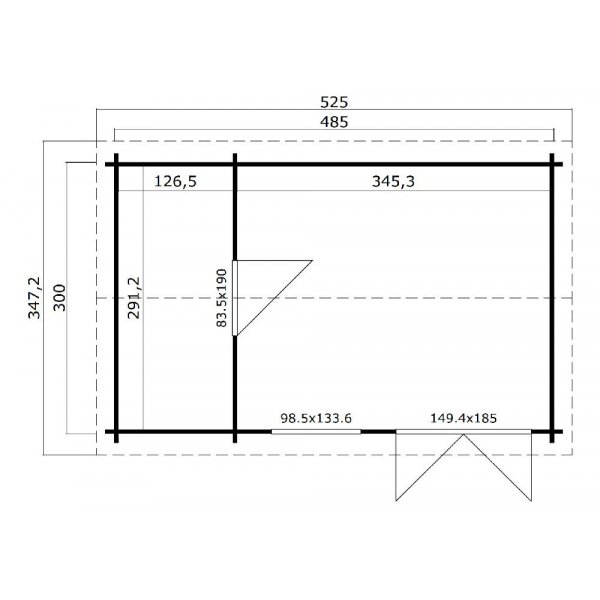 Attefallshus Robert - 16,1 m