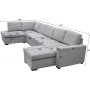 U-soffa med f�rvaring 367 cm gr�