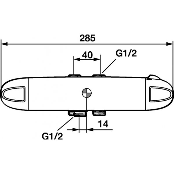 FM Mattsson Sikkerhedsarmatur "Vaska" til bruser, 9000 krom FM Mattsson Sikkerhedsarmatur "Vaska" til bruser, 9000 krom