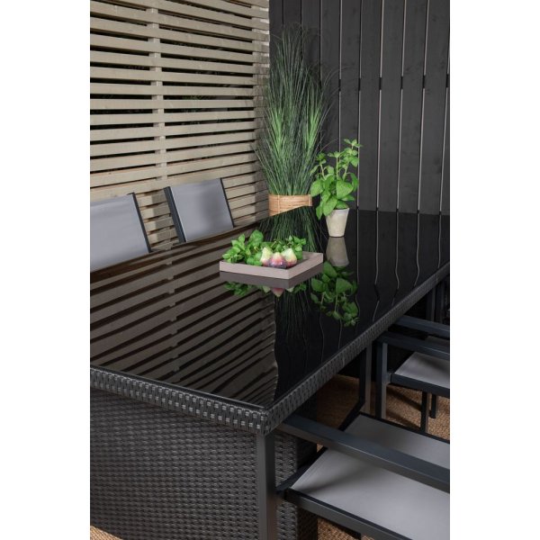 Järnsta Matgrupp (200x100) - Svart - 6 Stolar Järnsta Matgrupp (200x100) - Svart - 6 Stolar