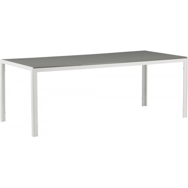 Chania Esstisch 205 x 90 cm - Grau/Weiß + Reinigungsspray für Gartenmöbel Chania Esstisch 205 x 90 cm - Grau/Weiß + Reinigungsspray für Gartenmöbel