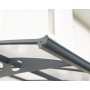 Canopia Herald Entrance baldakin 1,4 x 4,4 - Gr/opal glas