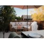 Loungegrupp Natur med Vita dynor 200x200 - Vamos + Fl�ckborttagare f�r m�bler