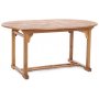 Matgrupp Acacia oval 150-200 cm, inkl. 6 stolar