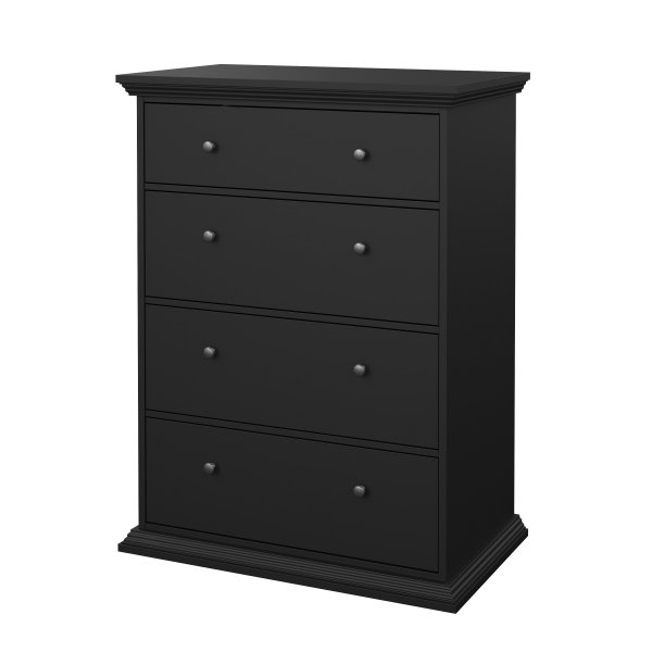 North byr� med 4 l�dor - Matt svart