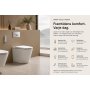 Smart Toalett Golvstående | Uppvärmd Sits | Bidéfunktion | Bluetooth & Appstyrning | Vit Smart Toalett Golvstående | Uppvärmd Sits | Bidéfunktion | Bluetooth & Appstyrning | Vit