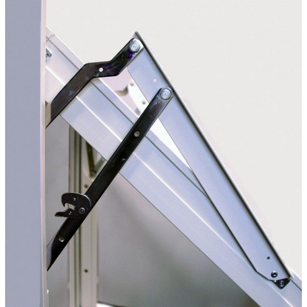 Vridf�nster med b�gpost - 3-glas - Aluminium - U-v�rde: 1,1