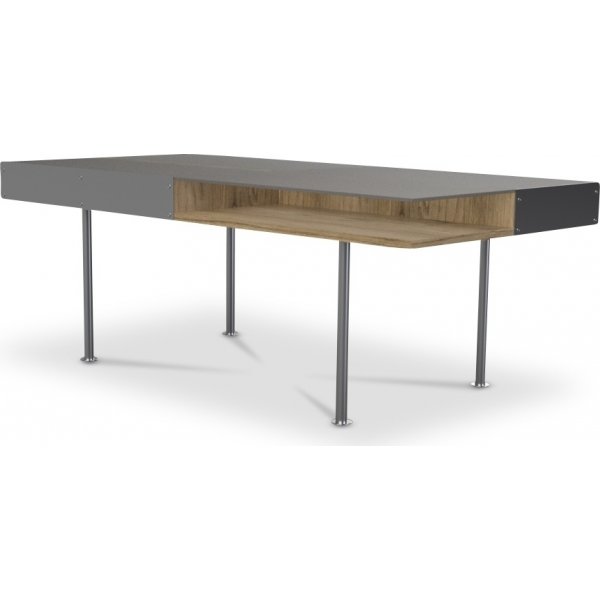 Frank soffbord 130 x 65 cm - Ek / Metall
