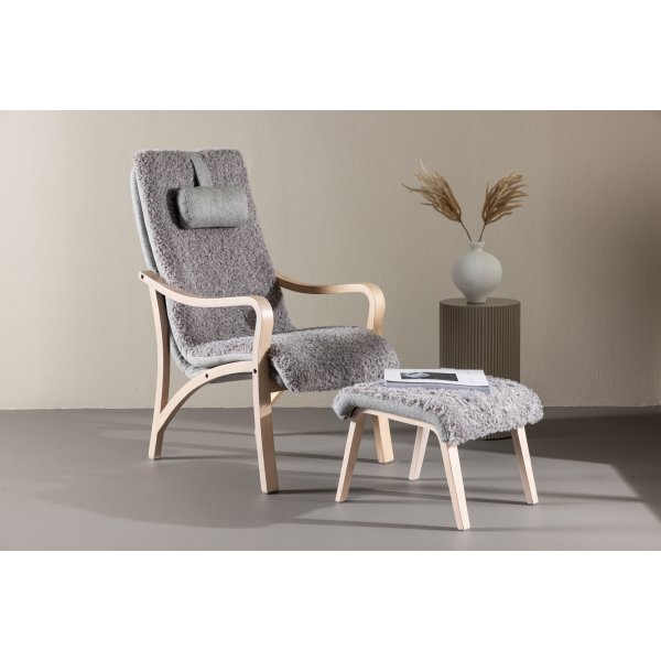 F�r� loungestol - Ljusgr�/Whitewash