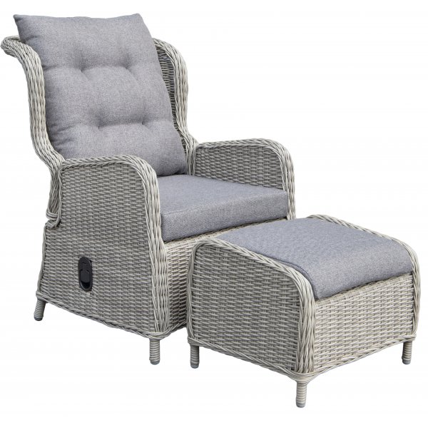 Haymond Gartenmöbel-Set - Synthetisches Rattan | Grau + Reinigungsspray für Gartenmöbel Haymond Gartenmöbel-Set - Synthetisches Rattan | Grau + Reinigungsspray für Gartenmöbel
