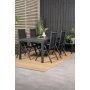Holma Matgrupp (160x100) - Svart - 4 Stolar
