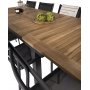 Dotorp Spisegruppe (160x90) - Sort/Natur - 8 Stole