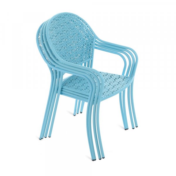 Matgrupp Maja 140 cm - blå, inkl. 4 stolar Matgrupp Maja 140 cm - blå, inkl. 4 stolar