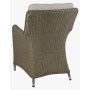 Lebensmittelgruppe aus Florida; Runder Tisch 150 cm mit 6 Sesseln - Naturrattan