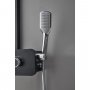 Duschpanel svart rostfritt st�l - Sylvana