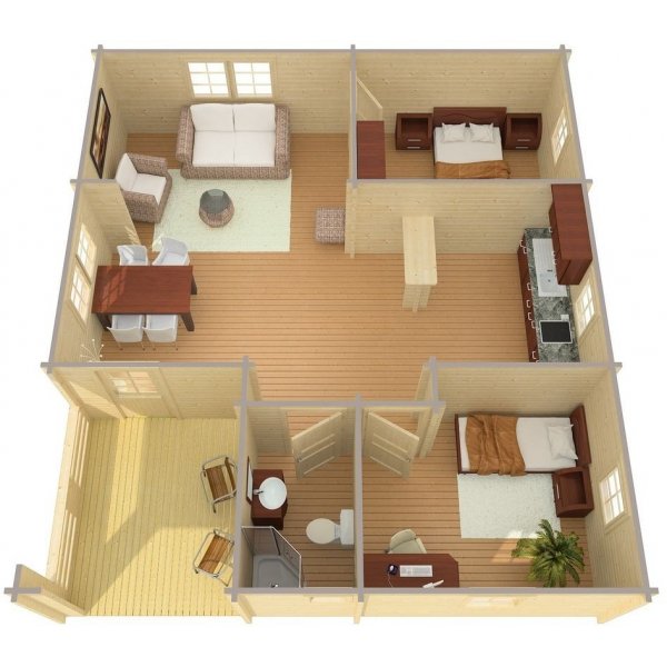 Fritidshus Hampus - 72 m² Fritidshus Hampus - 72 m²