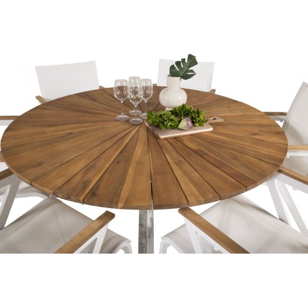 Salstad Matbord � Akacia/metall