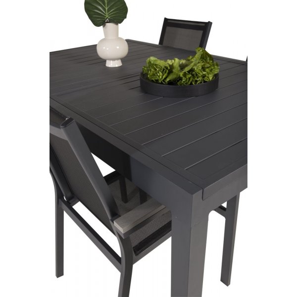 Holma Matgrupp (160x100) - Svart - 4 Stolar Holma Matgrupp (160x100) - Svart - 4 Stolar