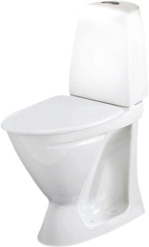 If Sign WC-stol 6872, hj model hvid med bldt sde hvid