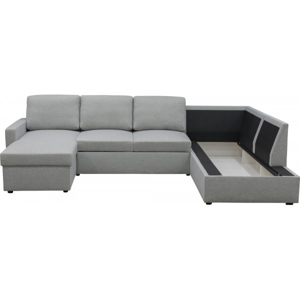 U soffa b�ddsoffa gr� - T�rn�