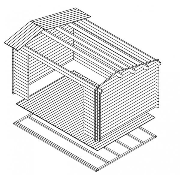 Friggebod Gösta F - 14 m² Friggebod Gösta F - 14 m²
