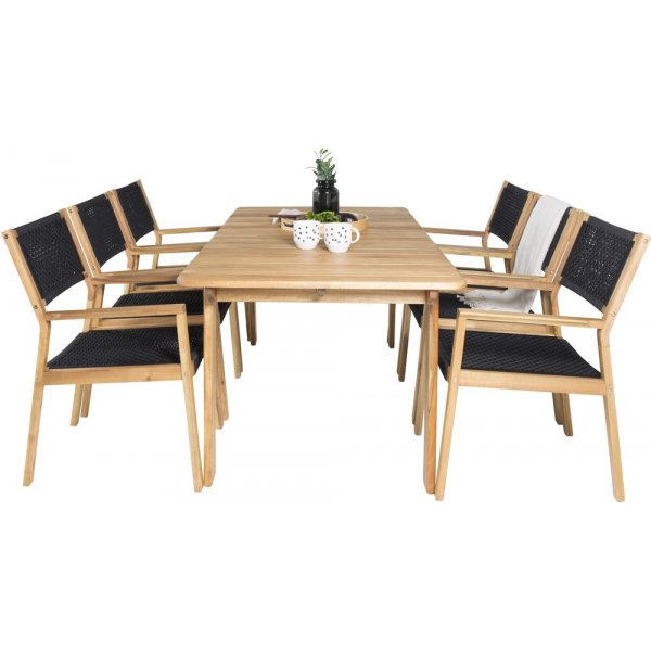 Malmby Matgrupp (180x90) - Natur - 6 Stolar Malmby Matgrupp (180x90) - Natur - 6 Stolar