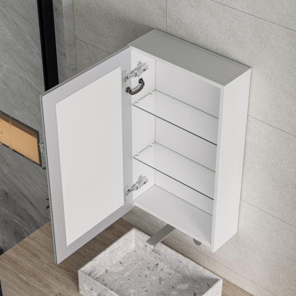 Peilikaappi - Padova | Pehmeästi sulkeutuva ovi | LED-valaistus Peilikaappi - Padova | Pehmeästi sulkeutuva ovi | LED-valaistus