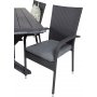Ramsj Matgrupp (200x100) - Svart - 6 Stolar
