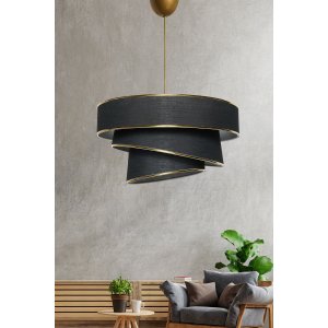 Taklampa Couper - Svart/guld