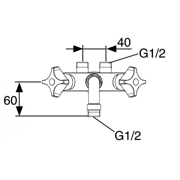 FM Mattsson Tvågreppsblandare Krom - 3101-0000 FM Mattsson Tvågreppsblandare Krom - 3101-0000