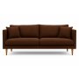 �stermalm 3-sits soffa - M�rkbrun chenille