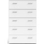 Space Byr� vit med 5 l�dor bredd 74 cm och 115 cm h�g