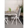 Ervalla Matgrupp (150x90) - Vit/Gr - 4 Stolar