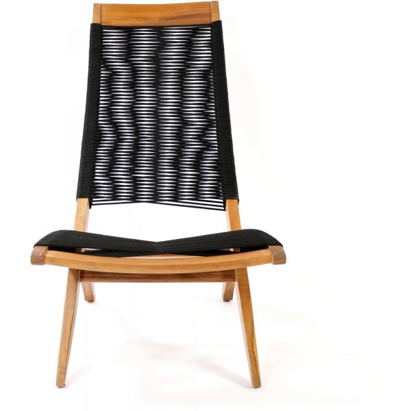 Lekvall stol - Svart rep/Akacia