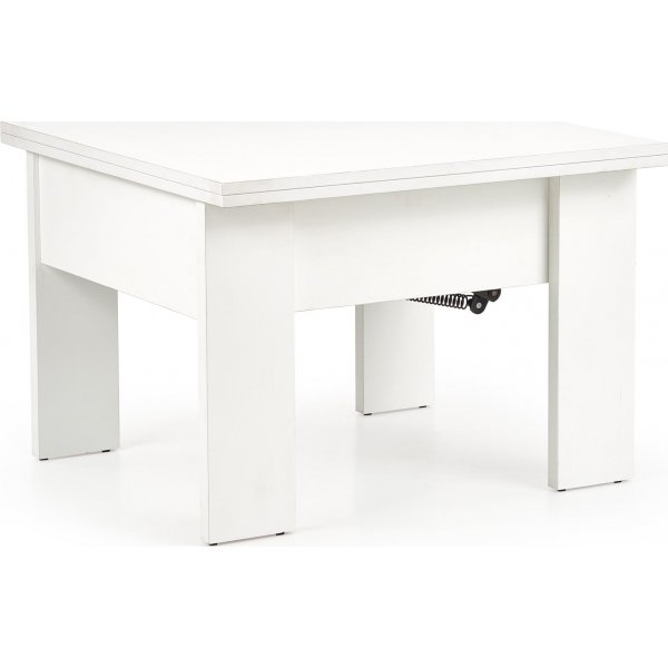 Serafin h�j och s�nkbart soffbord 80-160 x 80 cm - Vit