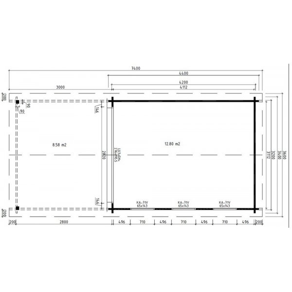 Attefallshus Gösta I - 23 m² Attefallshus Gösta I - 23 m²