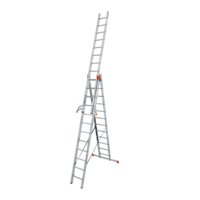 Kombistege - 3x12 stegs med trappfunktion Kombistege - 3x12 stegs med trappfunktion